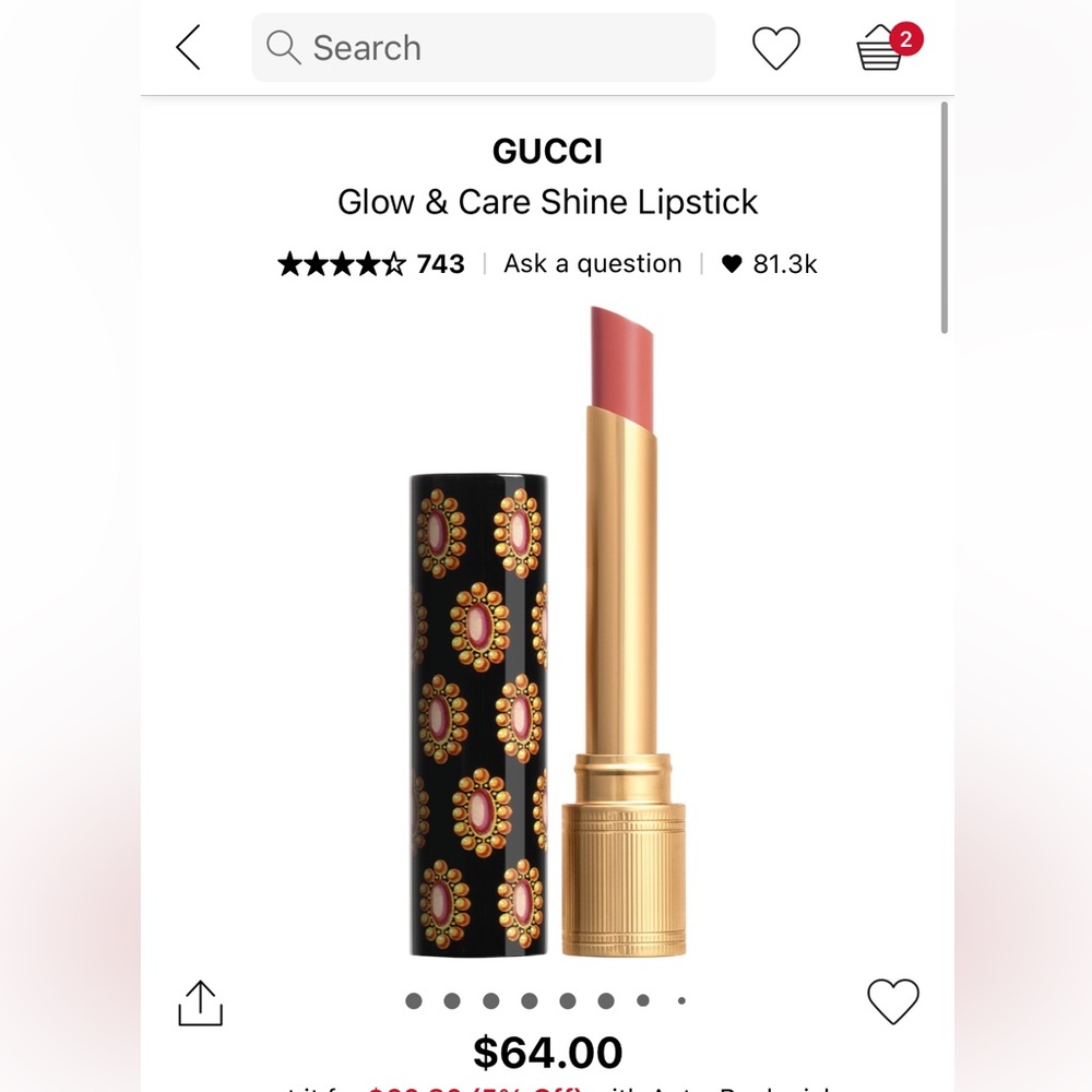 NIB Gucci Lipcolor
